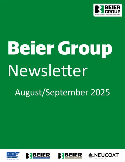 Beier Group Newsletter cover, August / September 2025