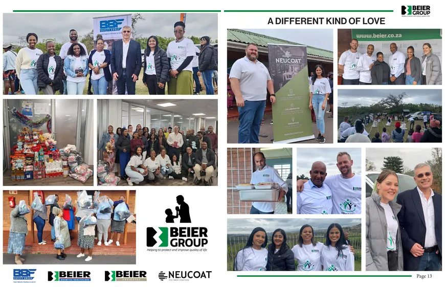 Newsletter spread: Mandela Day, Port Elizabeth