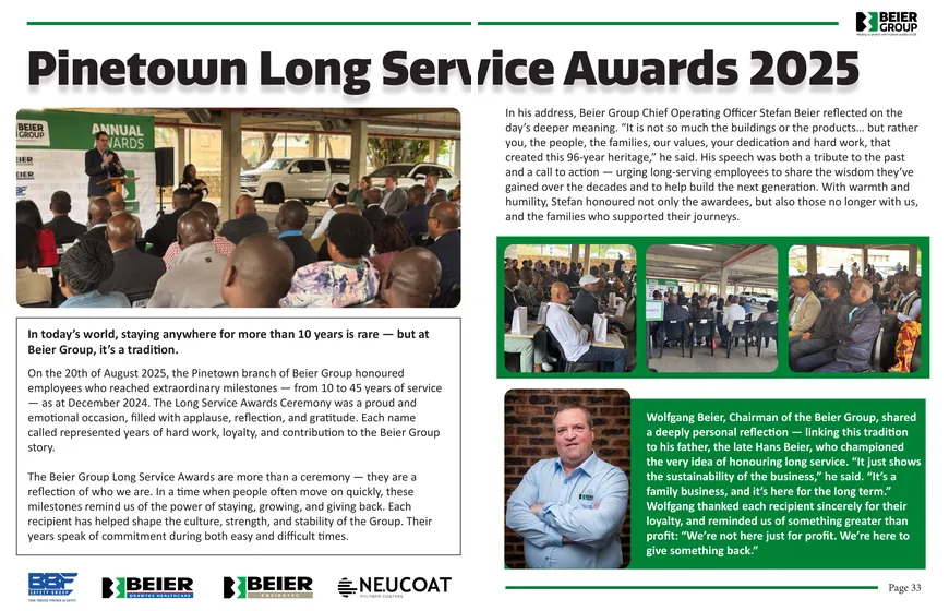 Newsletter spread: congratulations on your promotion