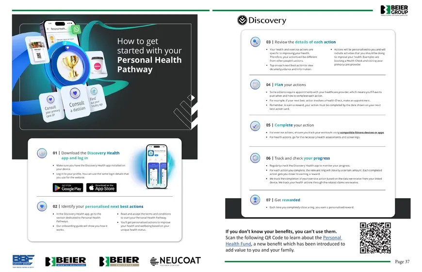 Newsletter spread: looking ahead