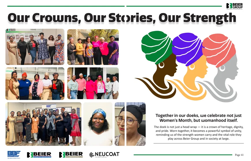 Newsletter spread: heart awareness month