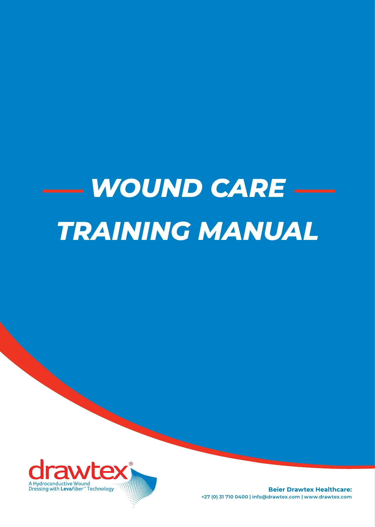 Redesigned Drawtex training manual cover